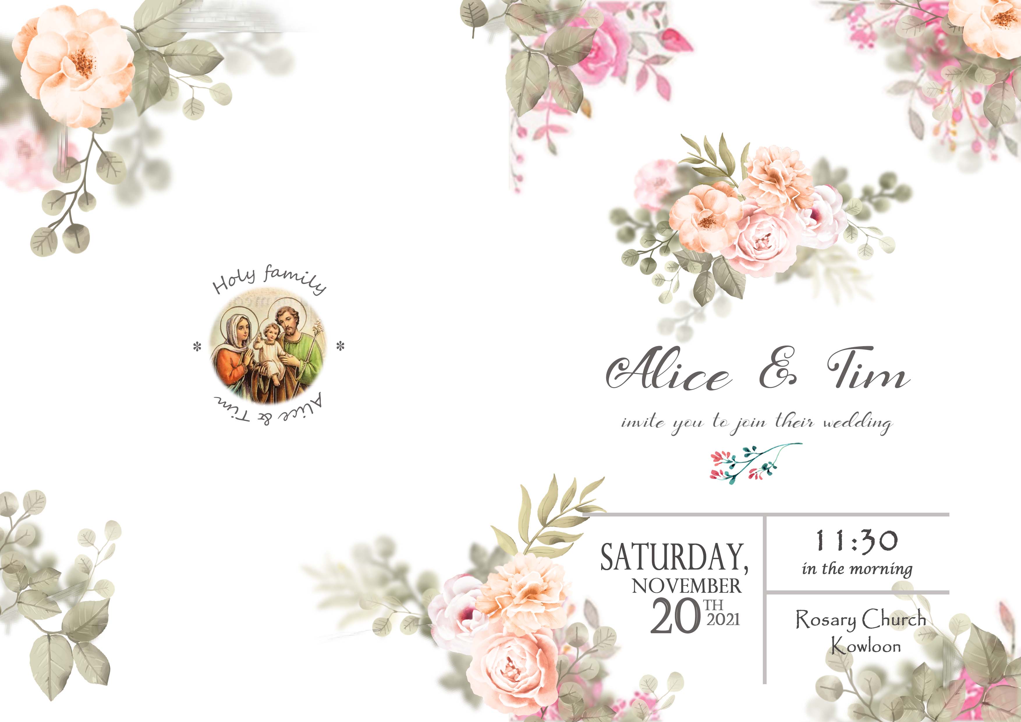 Alice and Tim Wedding Booklet